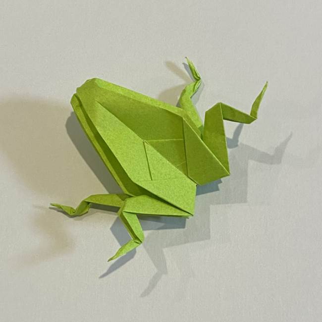折り紙のカエル 膨らませる折り方 少し難しいけど上級者が本格的に挑戦してみた 子供と楽しむ折り紙 工作
