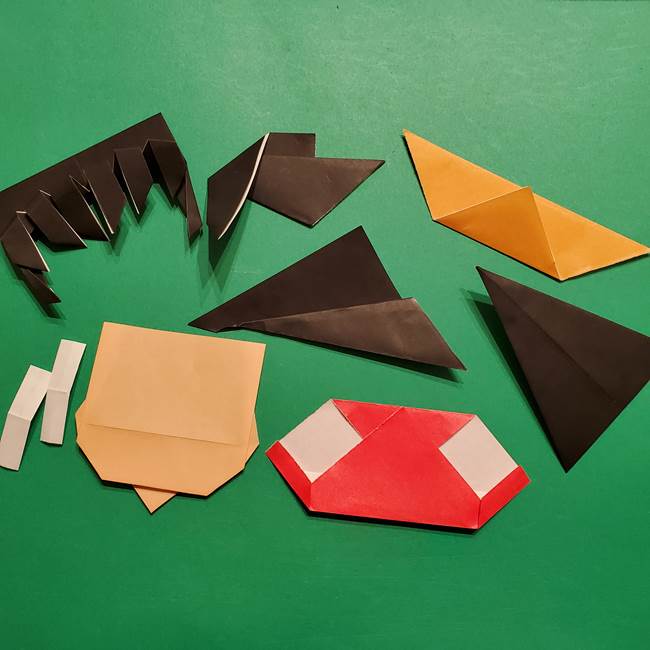 きめつのやいば よりいちの折り紙の折り方・作り方5羽織(7)