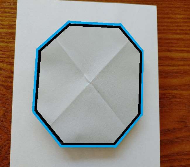 トーマスのメダルの折り紙＊作り方折り方 (7)