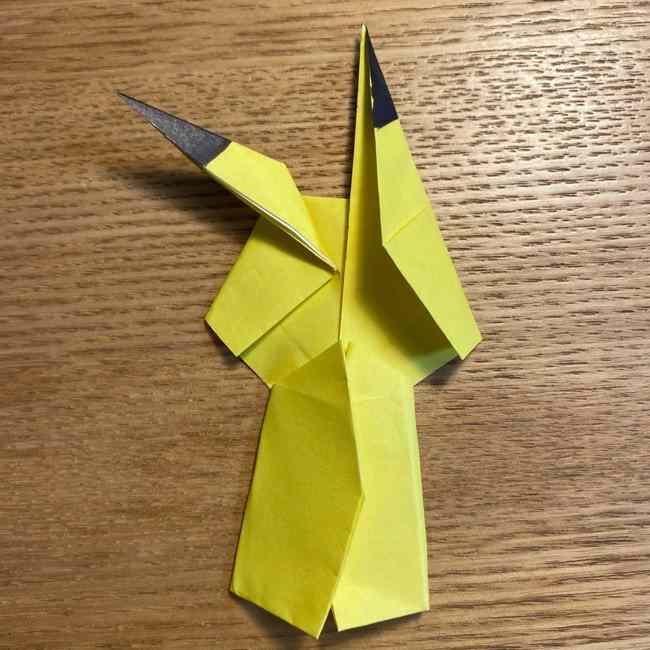 ピカチュウの指人形の折り紙＊折り方作り方 (24)