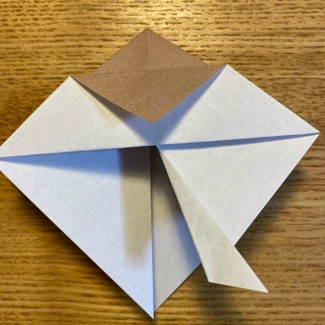 ポケモンの折り紙 モクローの折り方作り方 (12)