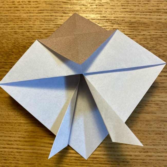 ポケモンの折り紙 モクローの折り方作り方 (13)