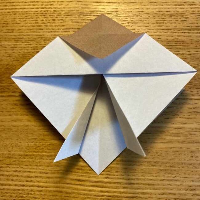 ポケモンの折り紙 モクローの折り方作り方 (14)