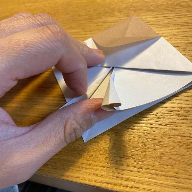 ポケモンの折り紙 モクローの折り方作り方 (15)