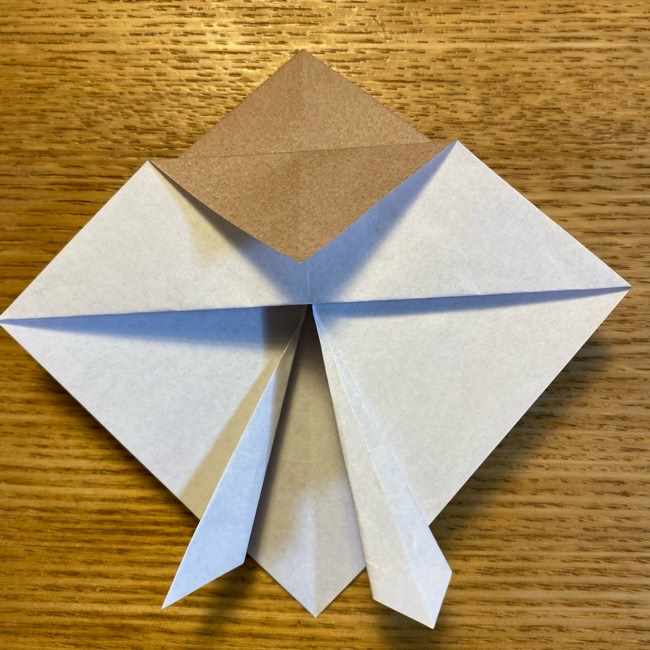 ポケモンの折り紙 モクローの折り方作り方 (16)