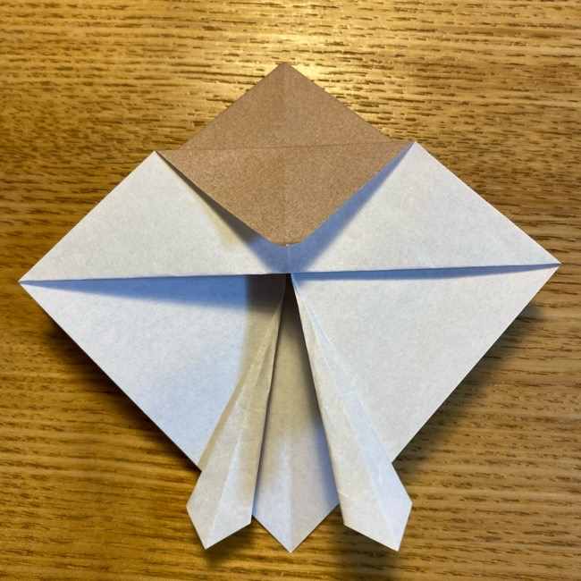 ポケモンの折り紙 モクローの折り方作り方 (17)