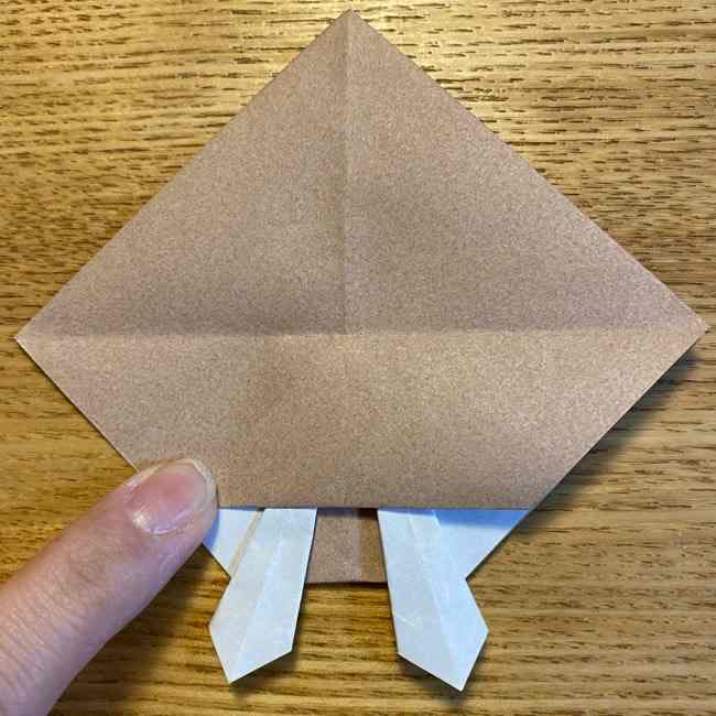 ポケモンの折り紙 モクローの折り方作り方 (19)