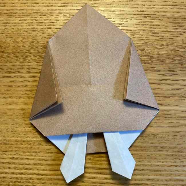 ポケモンの折り紙 モクローの折り方作り方 (21)