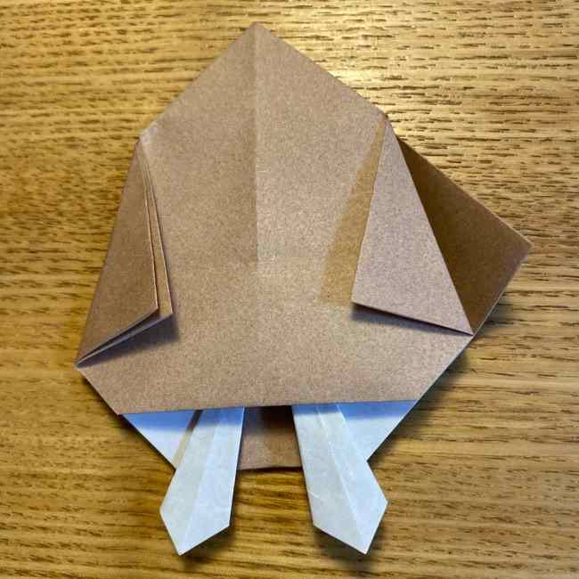 ポケモンの折り紙 モクローの折り方作り方 (22)