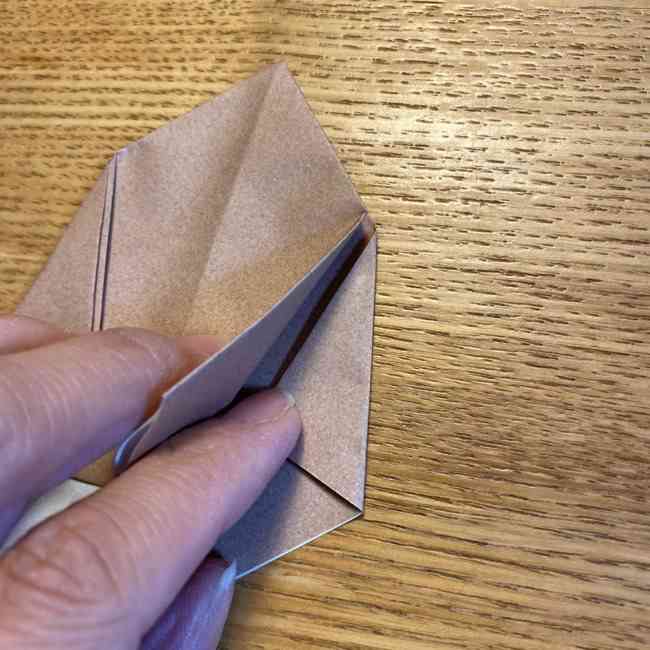 ポケモンの折り紙 モクローの折り方作り方 (23)