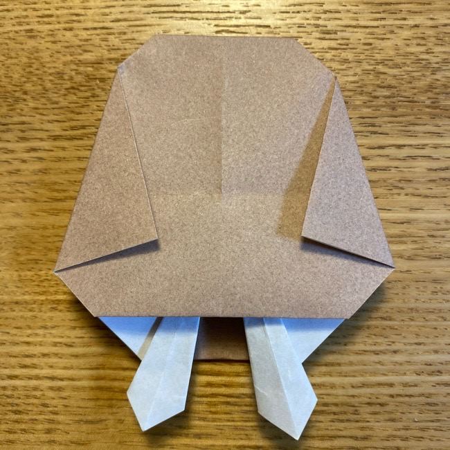 ポケモンの折り紙 モクローの折り方作り方 (26)