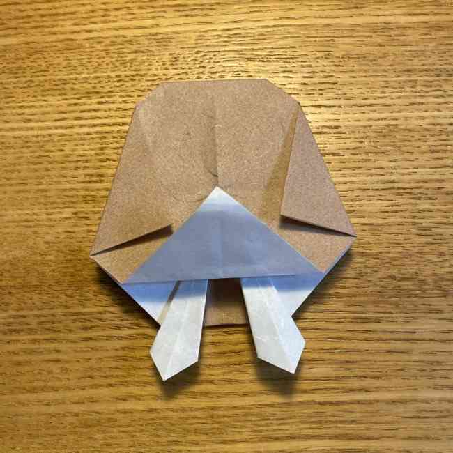 ポケモンの折り紙 モクローの折り方作り方 (27)