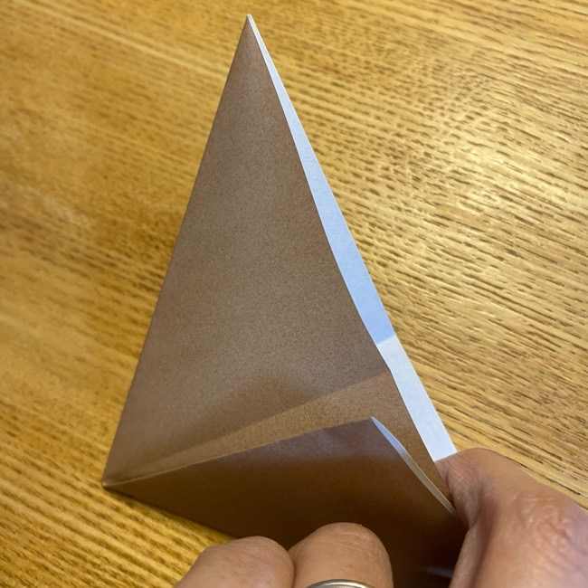ポケモンの折り紙 モクローの折り方作り方 (7)