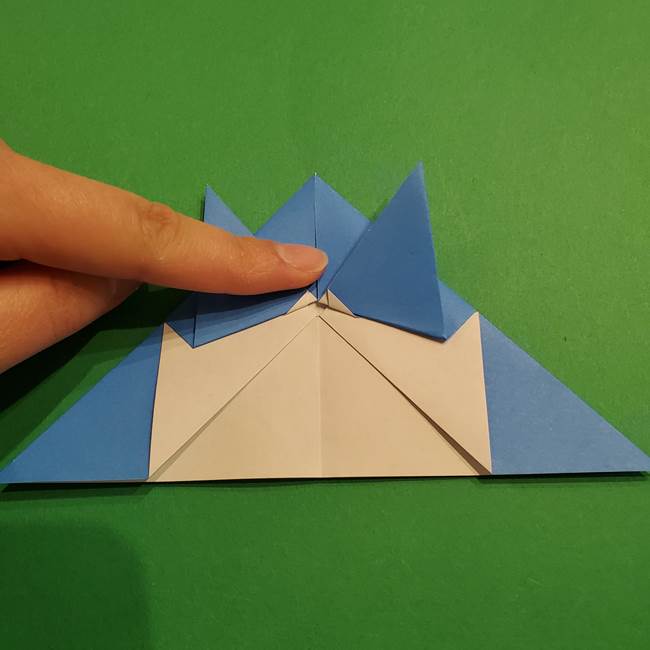 ポケモンの折り紙 リオルの折り方作り方(16)