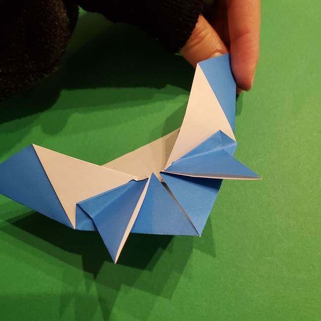 ポケモンの折り紙 リオルの折り方作り方(18)