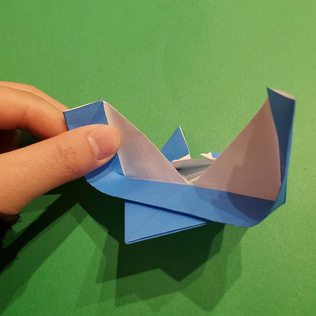 ポケモンの折り紙 リオルの折り方作り方(20)