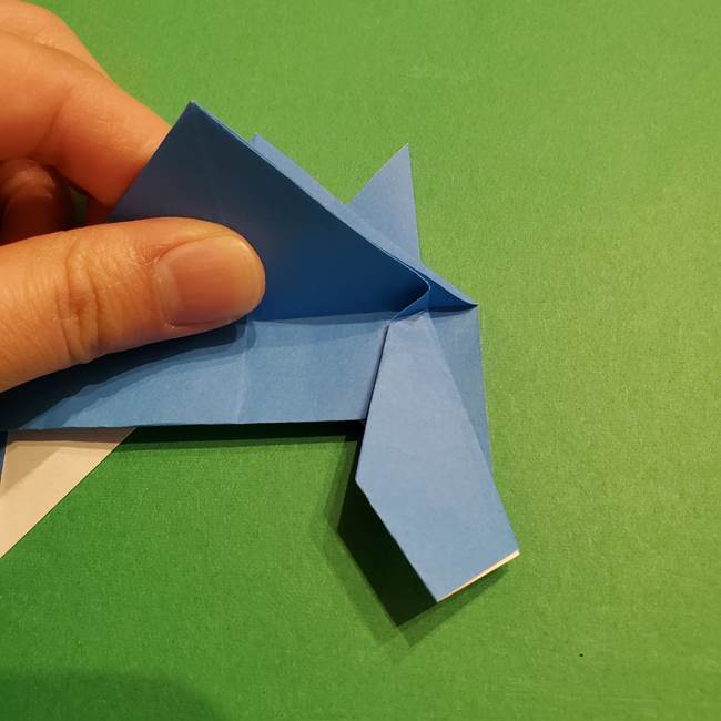 ポケモンの折り紙 リオルの折り方作り方(25)