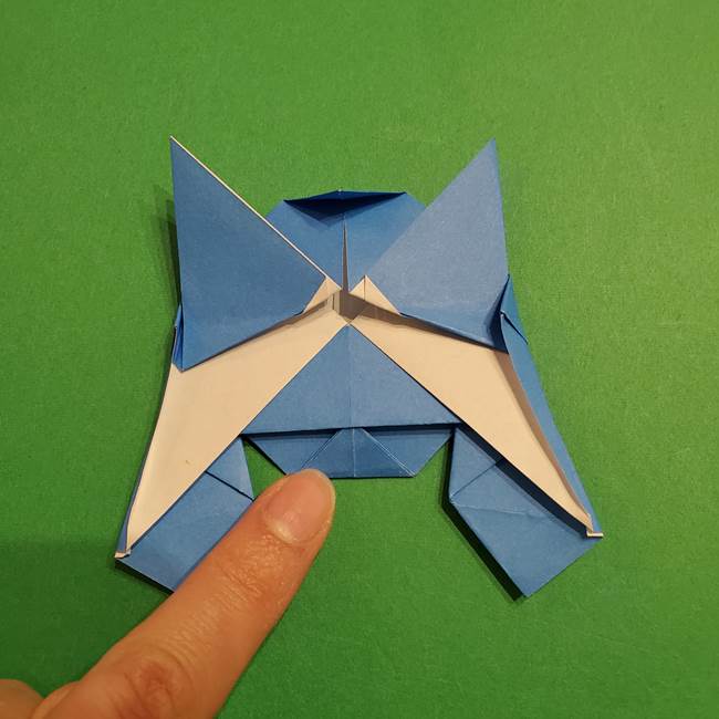 ポケモンの折り紙 リオルの折り方作り方(31)