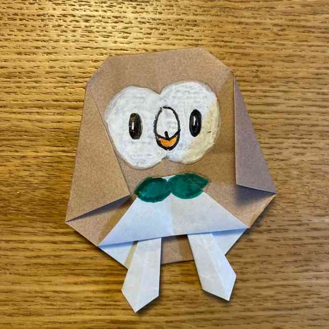 ポケモンの折り紙モクローの折り方は簡単☆幼児でも作れるかわいいポケットモンスター