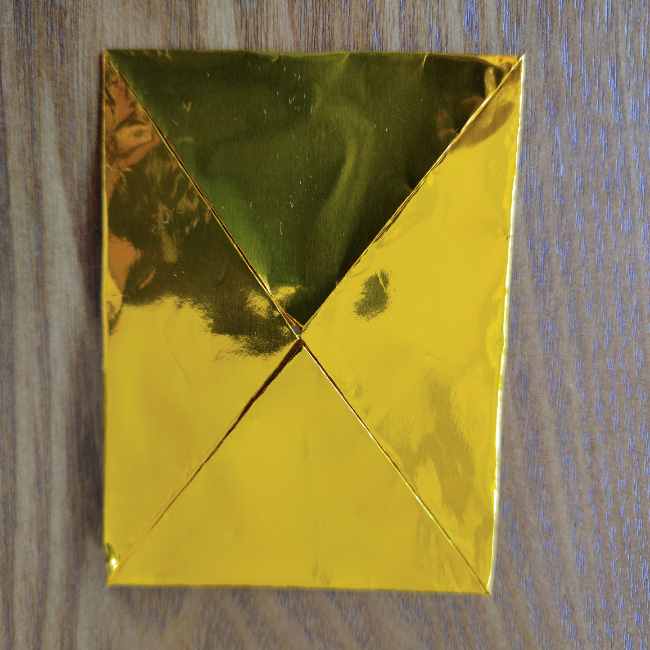 ミニオン 折り紙のメダルの作り方・折り方 (4)