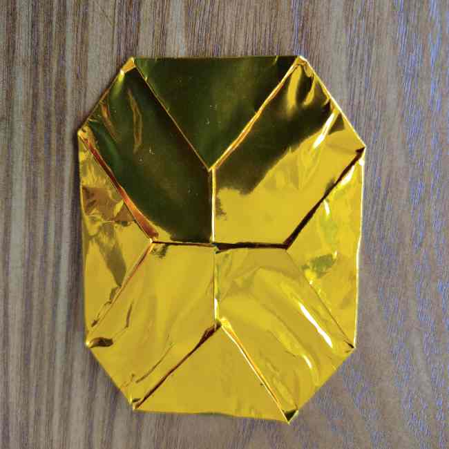 ミニオン 折り紙のメダルの作り方・折り方 (5)