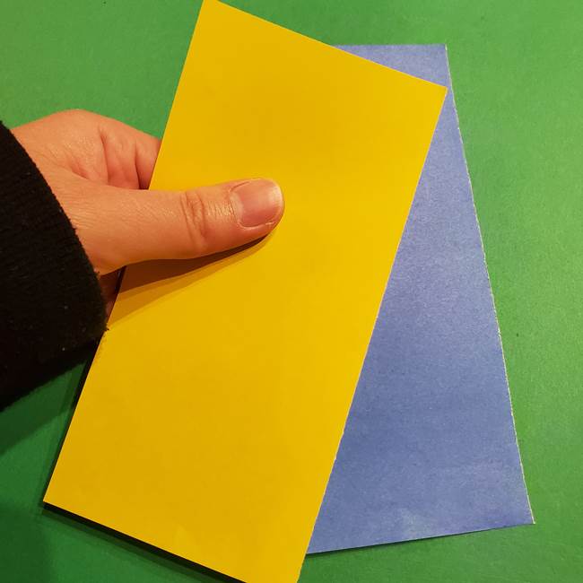 ミニオンの折り紙 折り方(平面)1(1)