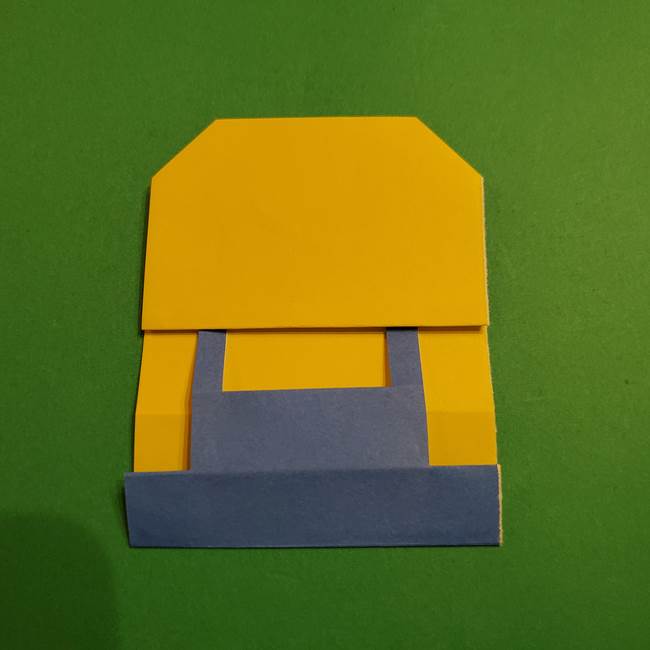 ミニオンの折り紙 折り方(平面)1(22)