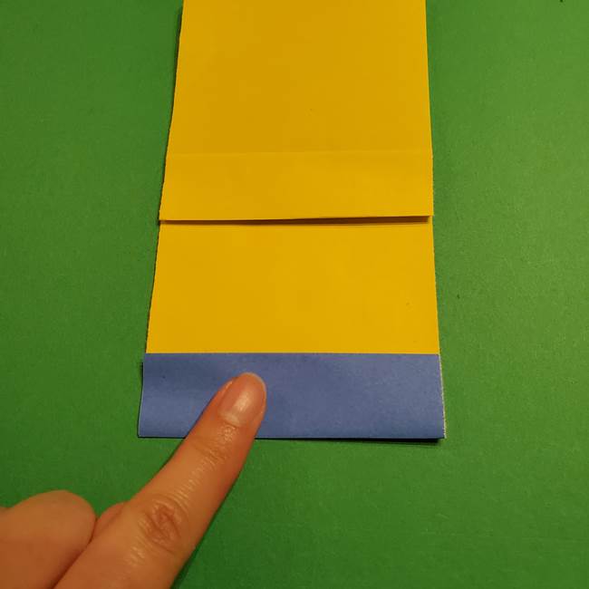 ミニオンの折り紙 折り方(平面)2(13)