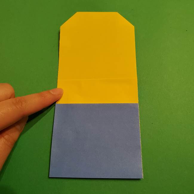 ミニオンの折り紙 折り方(平面)2(6)