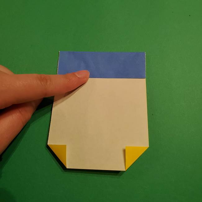 ミニオンの折り紙 折り方(平面)2(7)