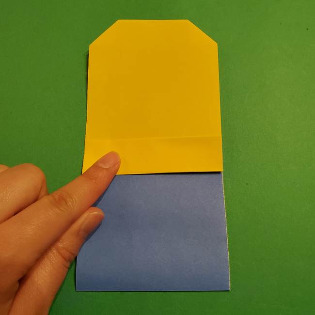 ミニオンの折り紙 折り方(平面)2(8)