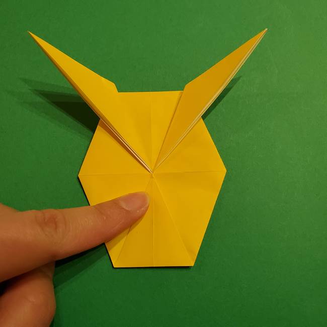 ミミッキュ 折り紙の折り方作り方1顔(27)