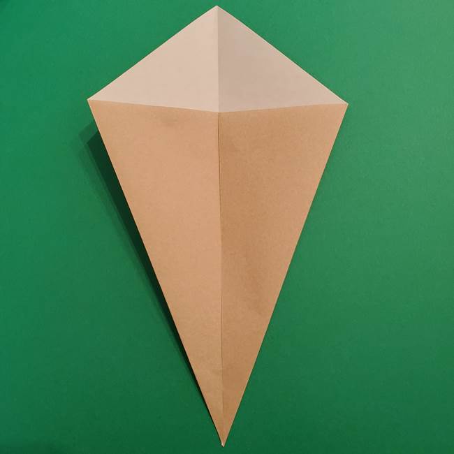 折り紙 ソフトクリーム&コーンの簡単な折り方(4)