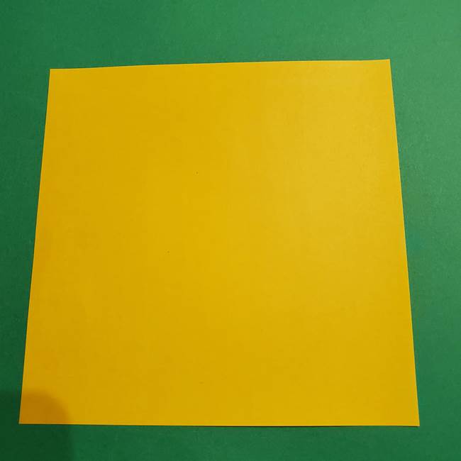 折り紙 ミニオンの立体的な箱＊折り方作り方(1)