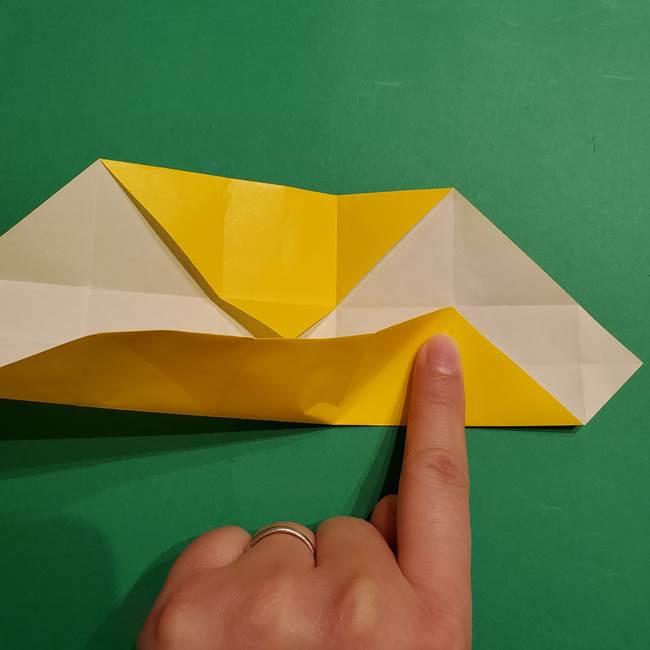 折り紙 ミニオンの立体的な箱＊折り方作り方(15)