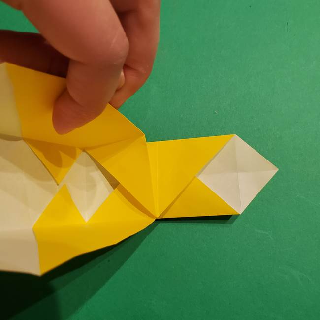 折り紙 ミニオンの立体的な箱＊折り方作り方(17)