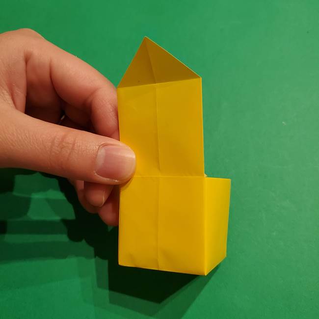 折り紙 ミニオンの立体的な箱＊折り方作り方(19)