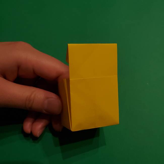 折り紙 ミニオンの立体的な箱＊折り方作り方(20)
