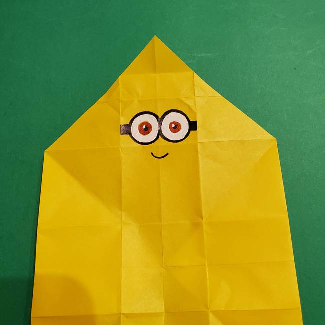 折り紙 ミニオンの立体的な箱＊折り方作り方(23)