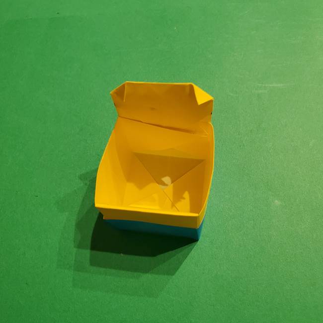 折り紙 ミニオンの立体的な箱＊折り方作り方(30)