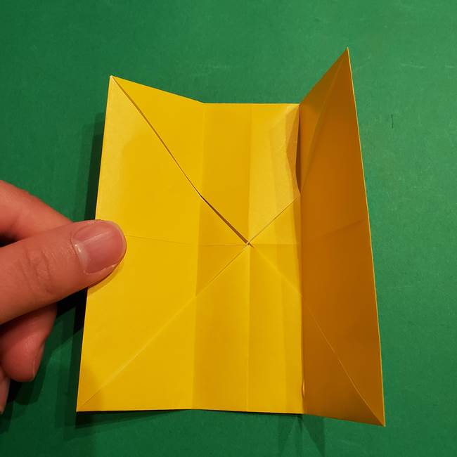 折り紙 ミニオンの立体的な箱＊折り方作り方(9)