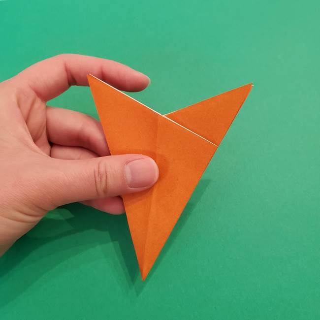折り紙のアイスクリームコーン 立体的な折り方作り方1(14)