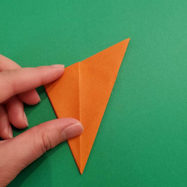折り紙のアイスクリームコーン 立体的な折り方作り方1(16)