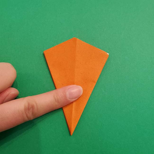 折り紙のアイスクリームコーン 立体的な折り方作り方1(19)