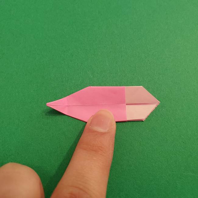 折り紙のアイスクリームコーン 立体的な折り方作り方2(28)