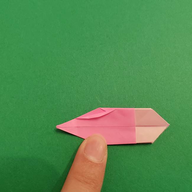 折り紙のアイスクリームコーン 立体的な折り方作り方2(29)