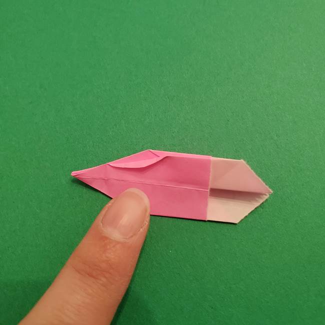 折り紙のアイスクリームコーン 立体的な折り方作り方2(30)