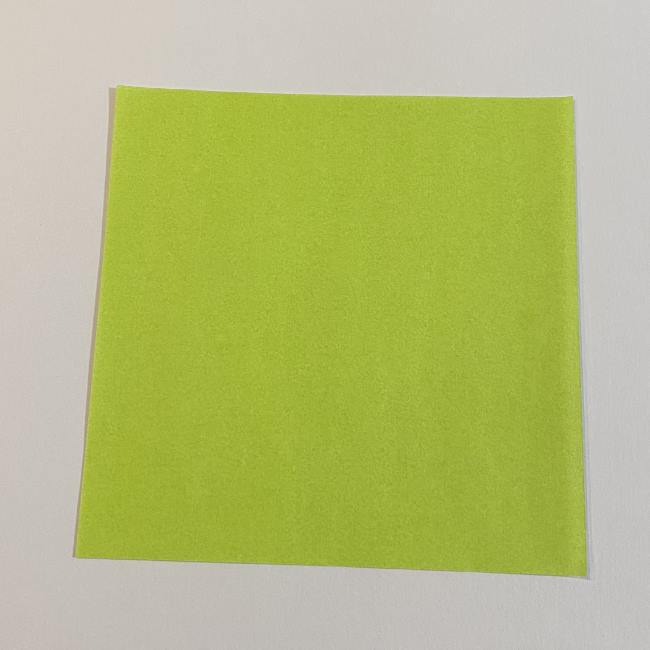 折り紙のカエル 膨らませる折り方(少し難しいので上級者向け) (1)