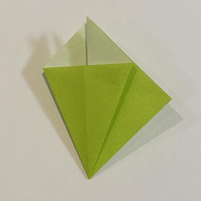 折り紙のカエル 膨らませる折り方(少し難しいので上級者向け) (11)