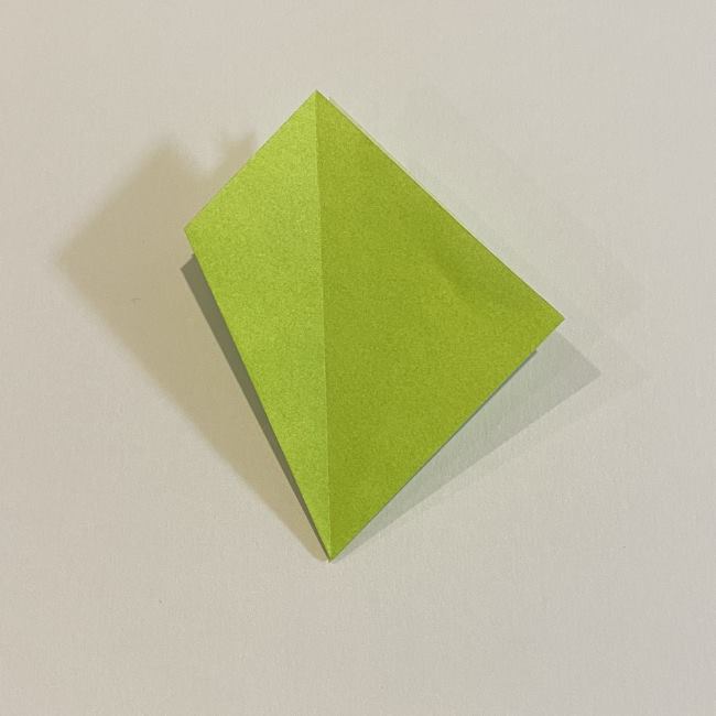 折り紙のカエル 膨らませる折り方(少し難しいので上級者向け) (12)